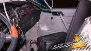 Mercedes врезался в ассенизаторскую машину в Алматы