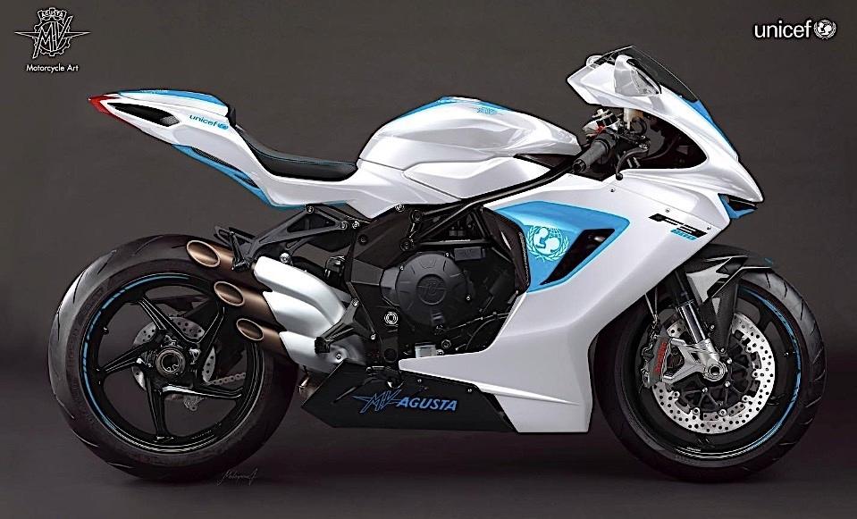 MV Agusta F3 800 продали за 100 000 евро на событии UNICEF
