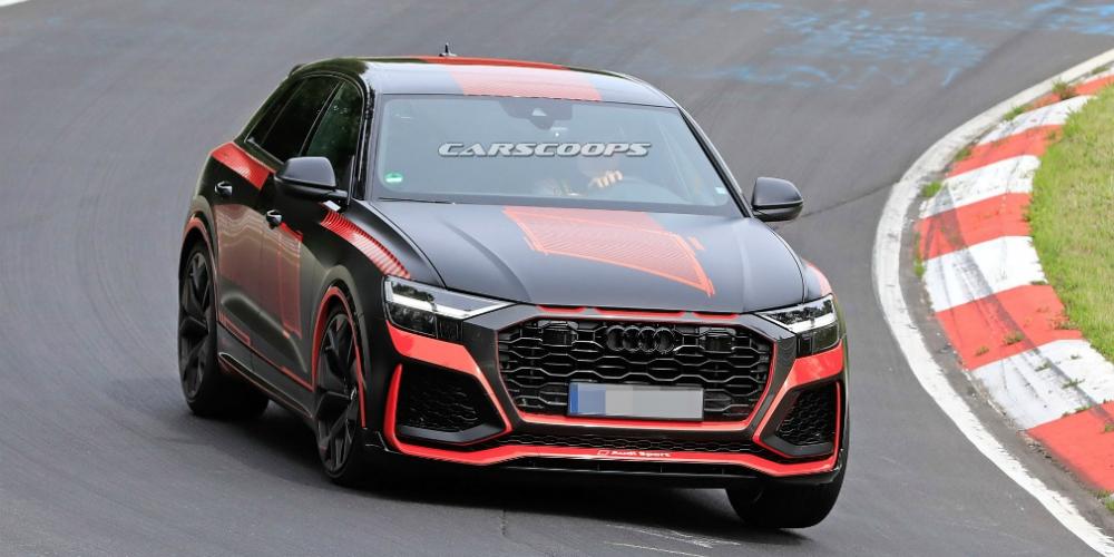 Спортивную версию кроссовера Audi Q8 сфотографировали без камуфляжа