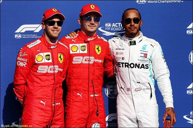 Гран При Бельгии: Поул у Леклера, первый ряд у Ferrari