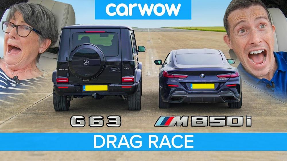 71-летняя дама сравнила Mercedes-AMG G63 и BMW M850i на треке