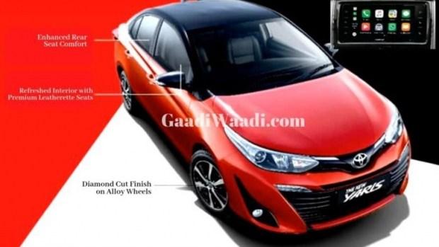 Опубликованы первые снимки обновленного Toyota Yaris