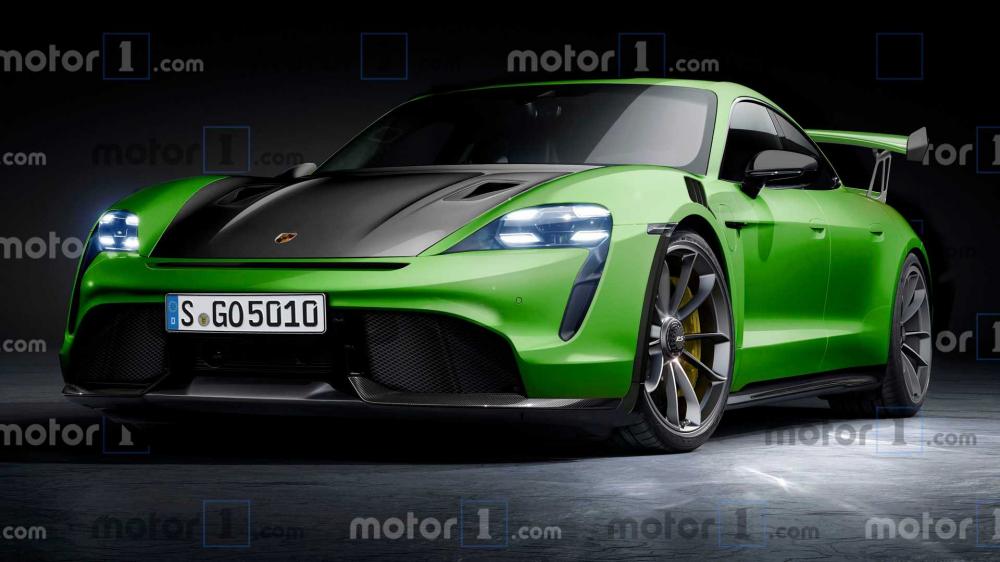 Вот так мог бы выглядеть хардкорный Porsche Taycan GT2