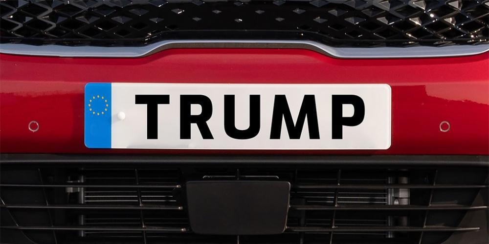В Швеции отказались выдавать автомобильный номер с надписью Trump