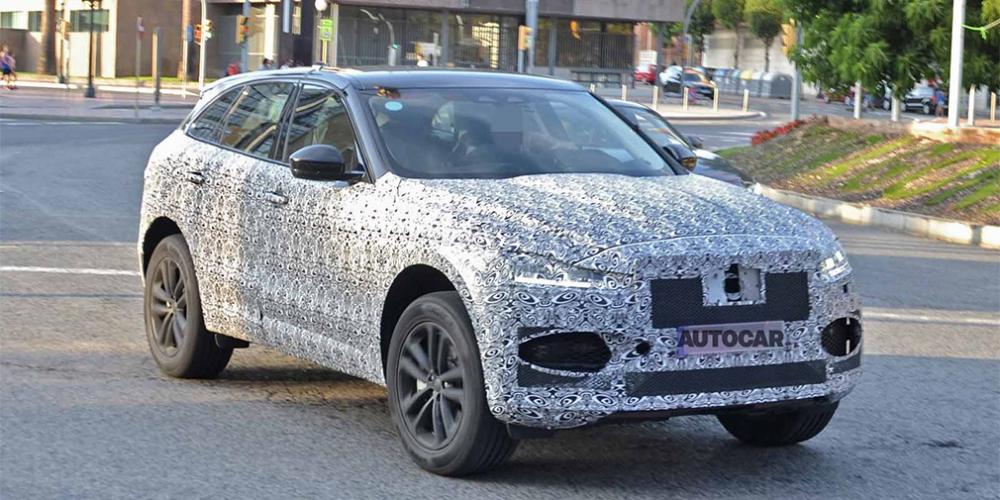 Обновленный Jaguar F-Pace впервые замечен на тестах