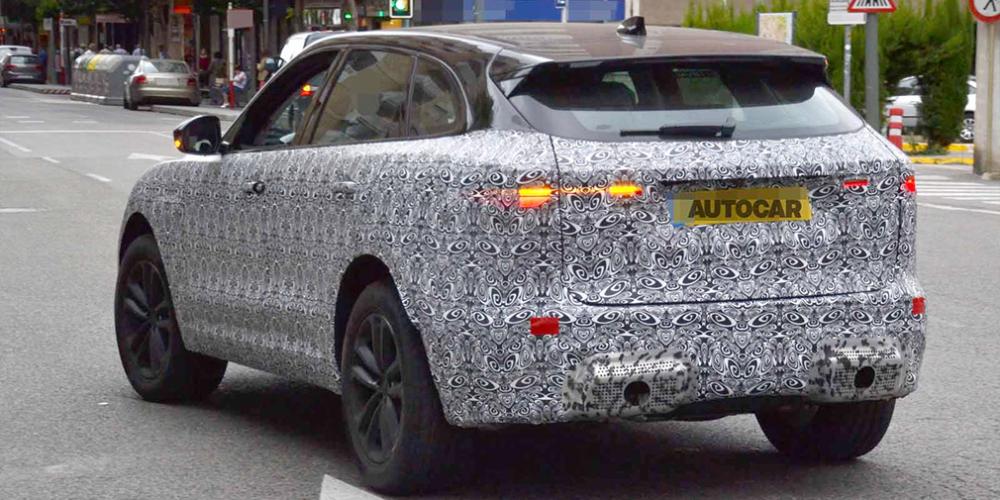 Обновленный Jaguar F-Pace впервые замечен на тестах