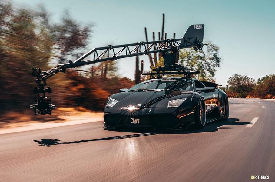 Lamborghini Murcielago приспособили для съемки автомобильных погонь