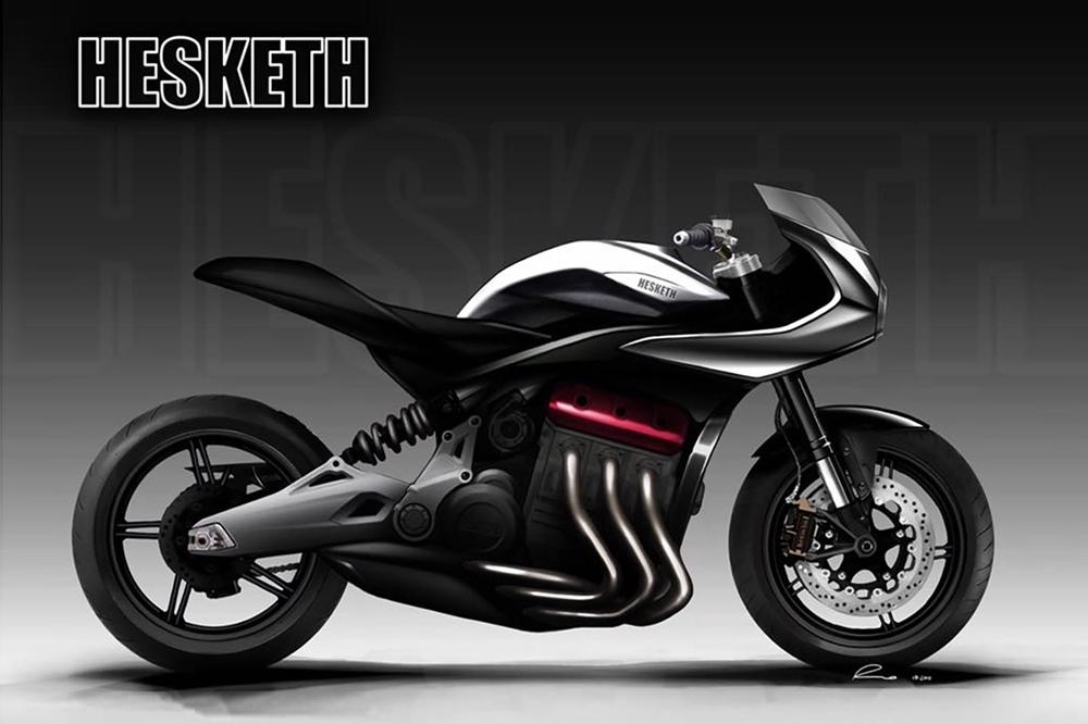 Фирма Hesketh разрабатывает трехцилиндровый заряженный байк