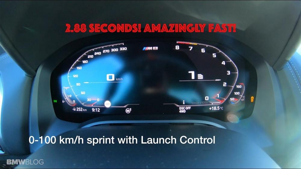 Посмотрите, как BMW M8 разгоняется до 100 км/ч за 2,88 секунды