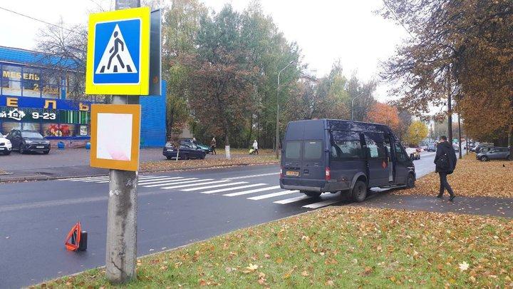 В Минске на переходе маршрутка сбила пешехода
