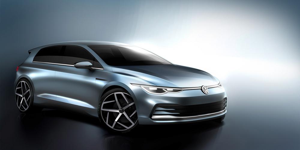 Дизайн нового Volkswagen Golf рассекретили до премьеры