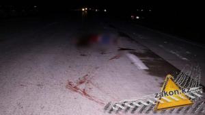 Пешеход погиб под колесами нескольких автомобилей на Капчагайской трассе