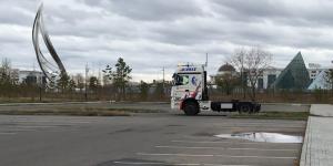 Испытания российского беспилотного грузовика показали на видео