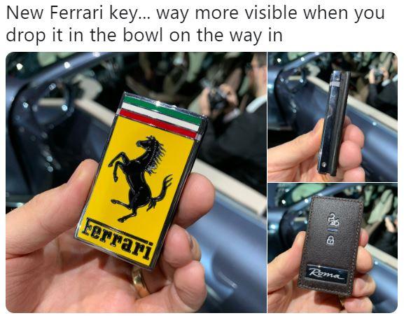 Вот так выглядит ключ от новейшей Ferrari