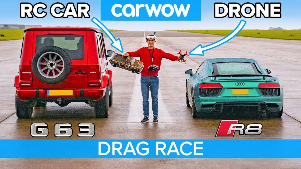 Audi R8 и AMG G63 против радиоуправляемых моделей: кто кого?