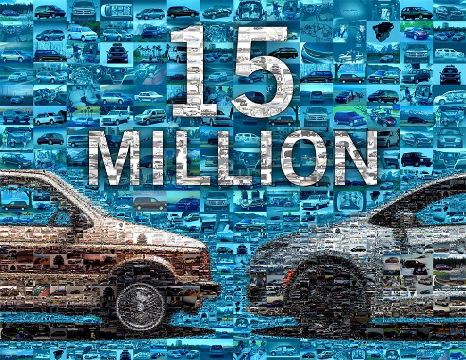 Посмотрите на миллионы минивэнов Fiat Chrysler, собранных на одной картинке