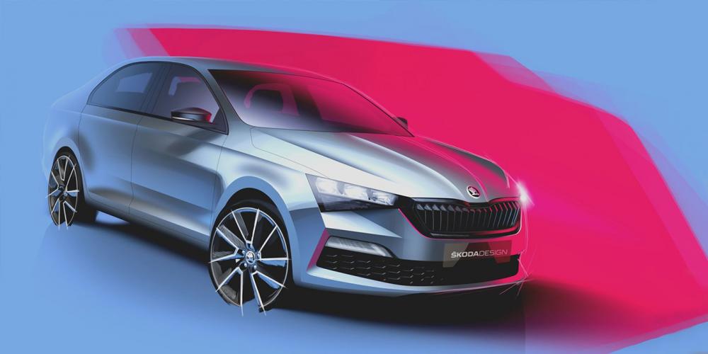 Skoda рассекретила дизайн нового Rapid до премьеры