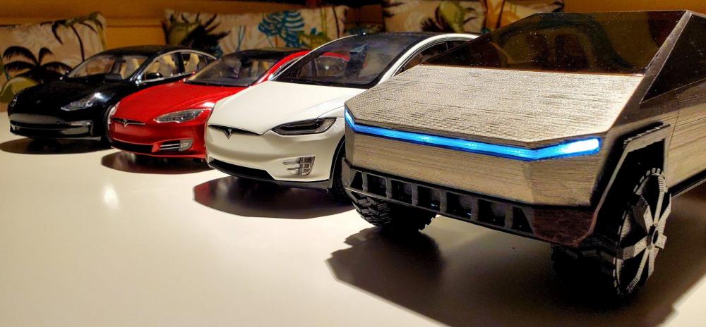 Фанат Tesla напечатал пикап Cybertruck на 3D-принтере