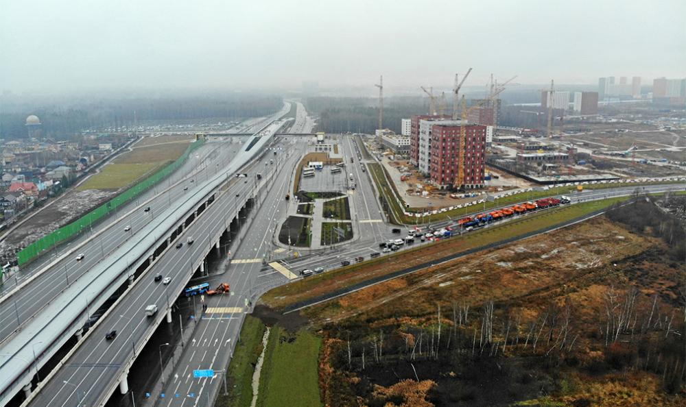 В Новой Москве открыли дублер Киевского шоссе