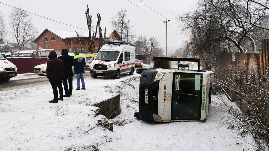 Шесть человек пострадали при ДТП с автобусами в подмосковном Красногорске