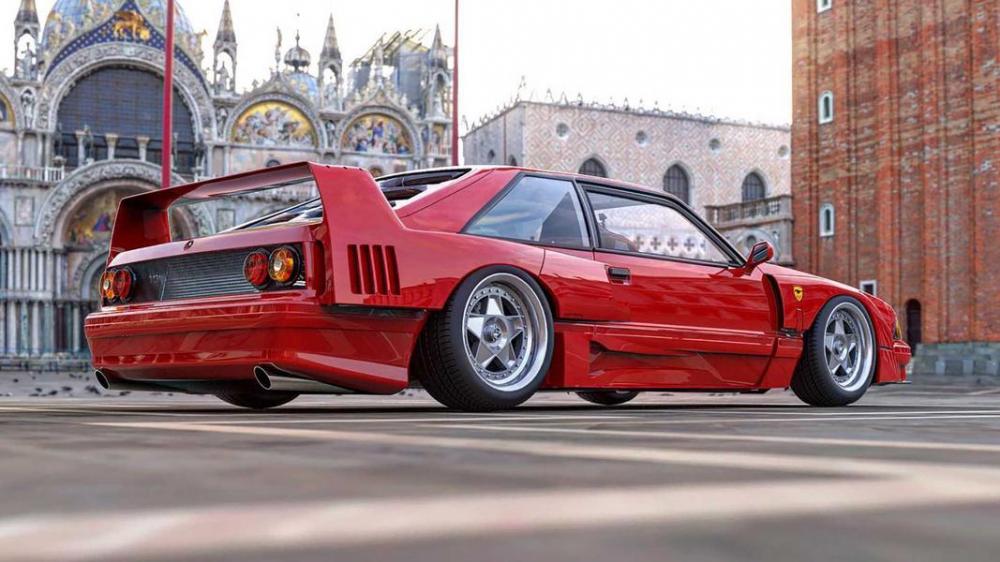Ferrari F40 скрестили с Ford Mustang