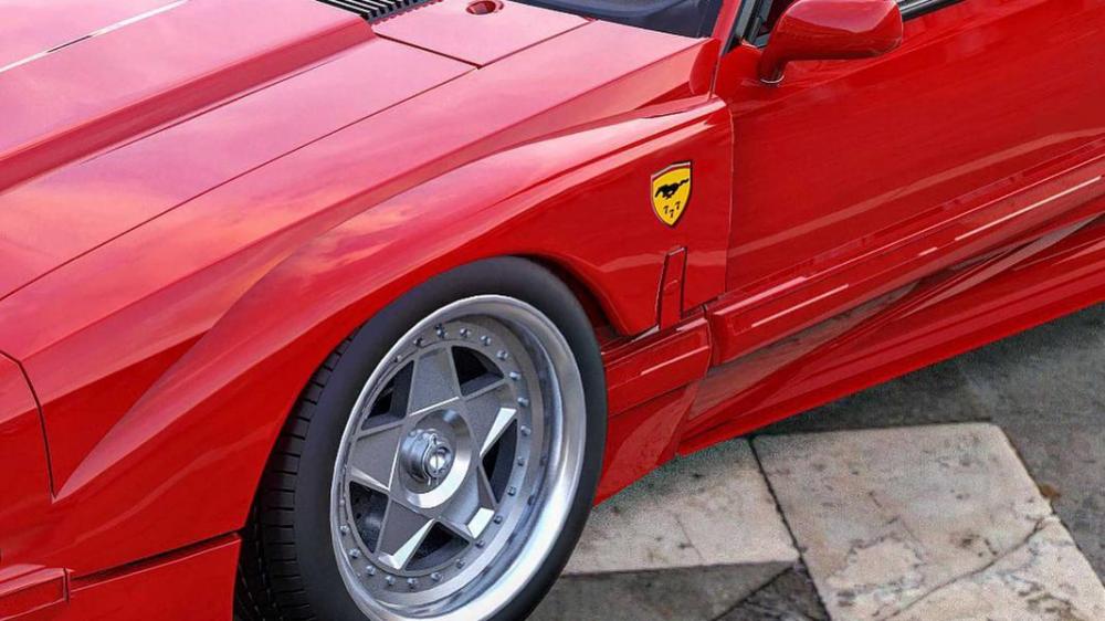 Ferrari F40 скрестили с Ford Mustang