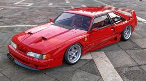 Ferrari F40 скрестили с Ford Mustang