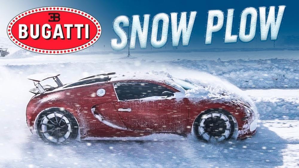 Суперкары Bugatti и Lamborghini порезвились в снегу
