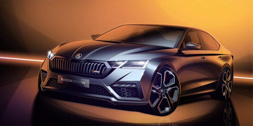 Skoda показала дизайн «заряженной» Octavia нового поколения