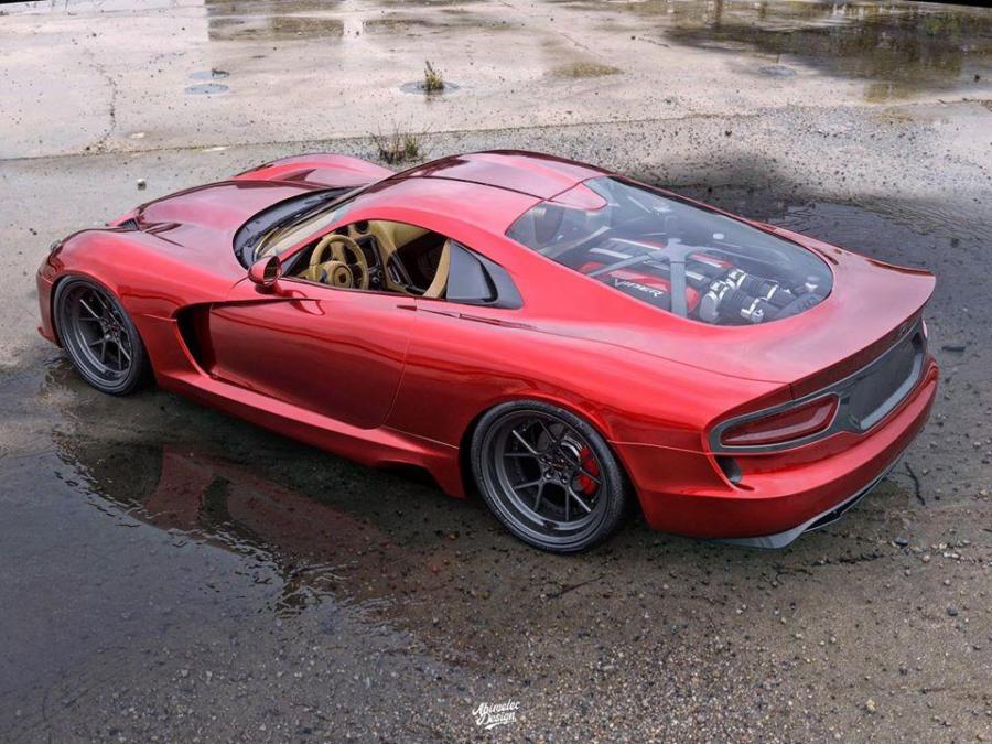 Посмотрите на среднемоторный Dodge Viper