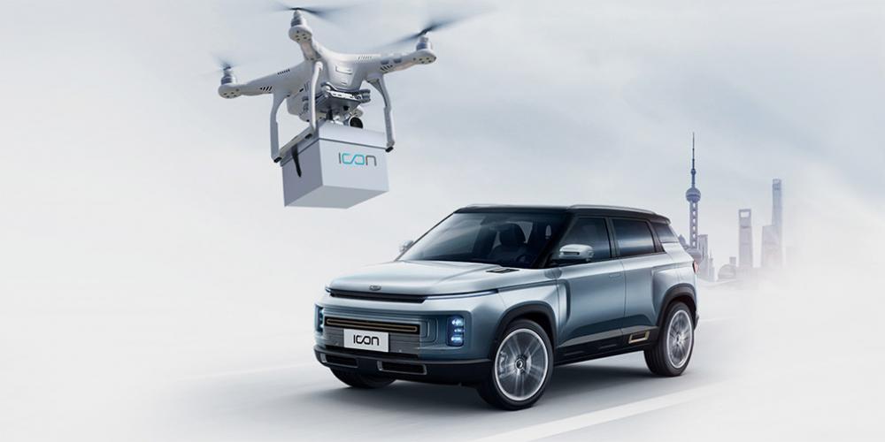 Geely начал доставлять ключи от автомобилей при помощи дронов