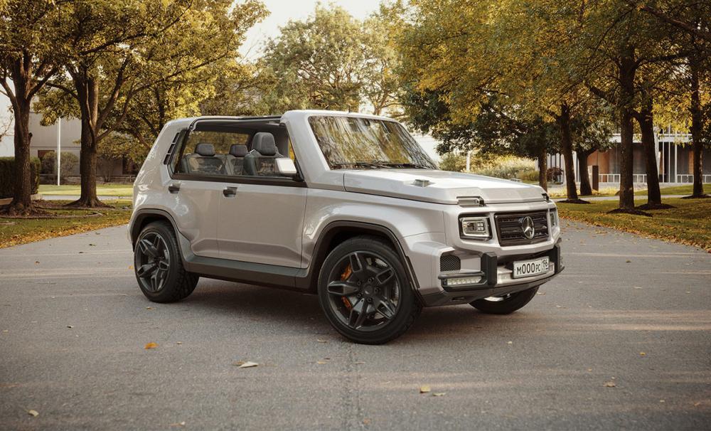 Как может выглядеть гибрид Lada 4x4 и Mercedes G-Class: ФОТО