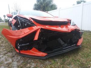 Новый Chevrolet Corvette разбили на следующий день после покупки