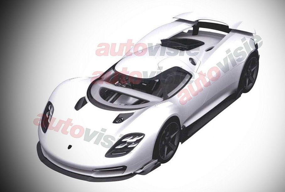 Раскрыта внешность нового гибридного гиперкара Porsche