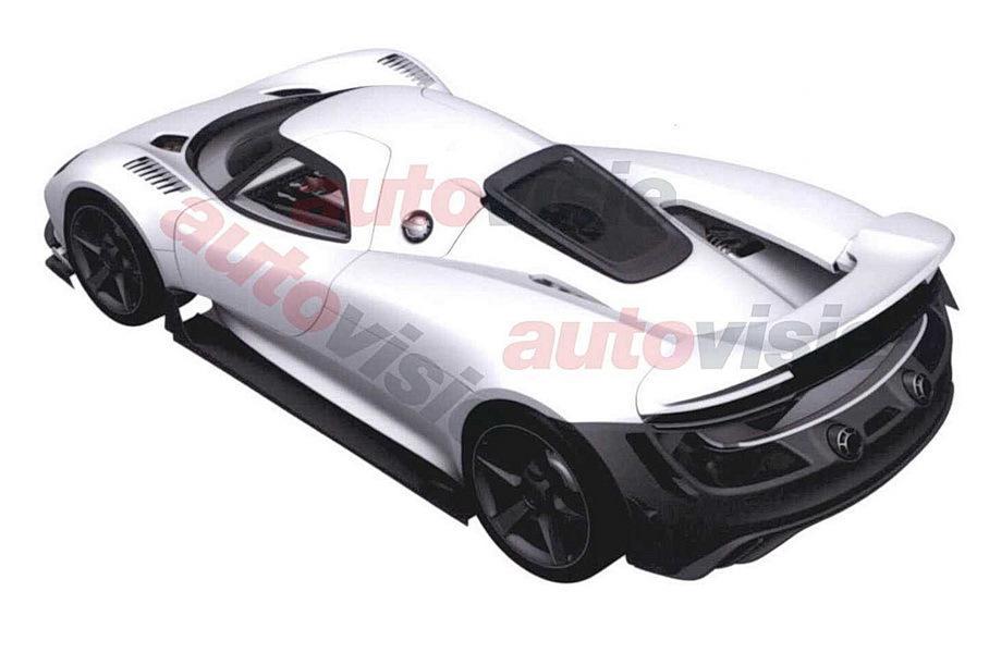 Раскрыта внешность нового гибридного гиперкара Porsche