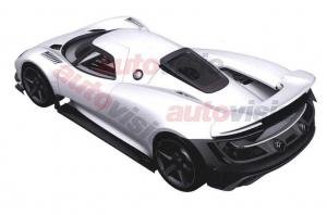 Раскрыта внешность нового гибридного гиперкара Porsche