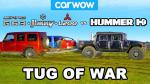 Видео: Hummer H1 и Mercedes-AMG G63 сразились в перетягивании каната