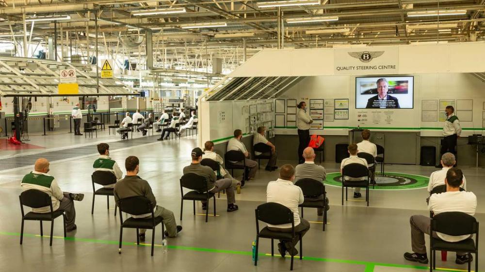 Bentley возобновила производство по новым правилам