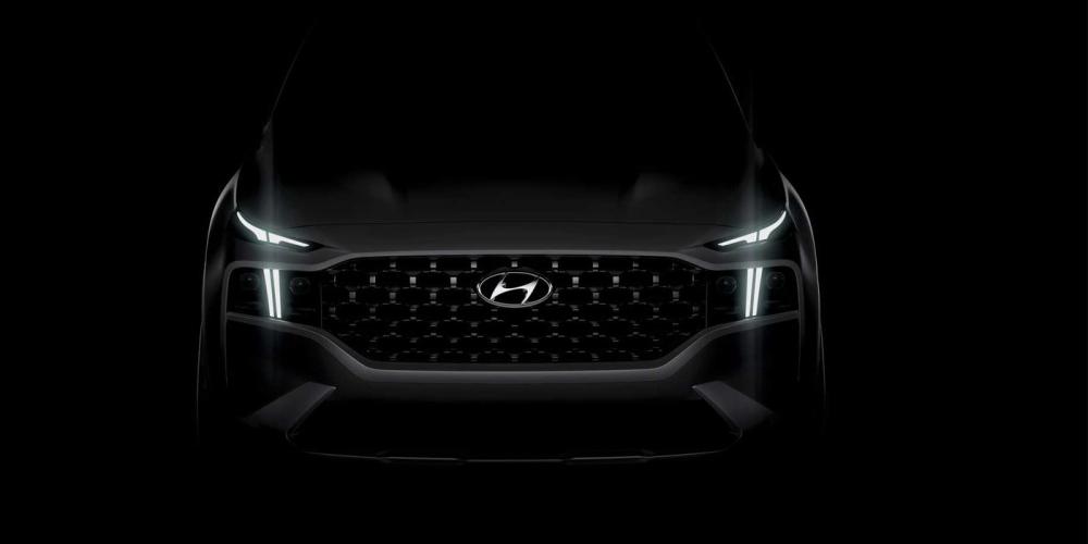 Hyundai показал первое изображение обновленного Santa Fe
