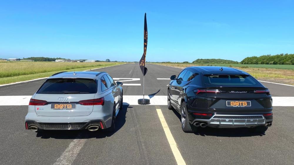 Видео: Lamborghini Urus и Audi RS6 сравнили в скорости