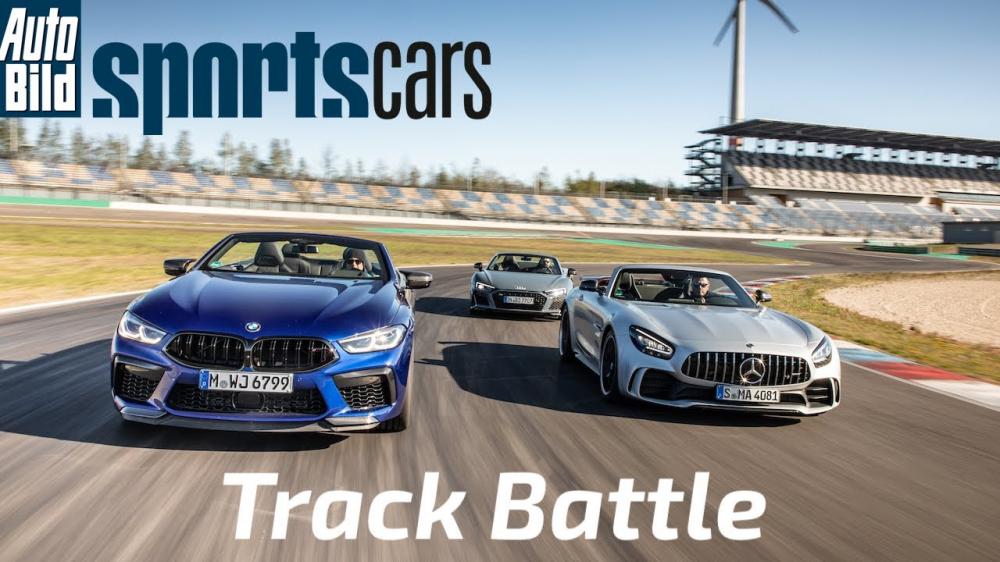 Видео: Audi R8, BMW M8 и Mercedes-AMG GT R сразились на гоночной трассе