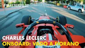 Видео: Шарль Леклер за рулём SF1000 на улицах Маранелло