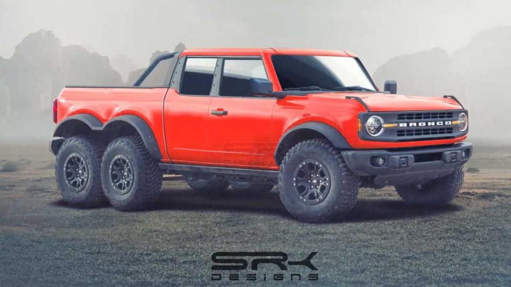 Посмотрите на новый Ford Bronco в образе пикапа 6х6