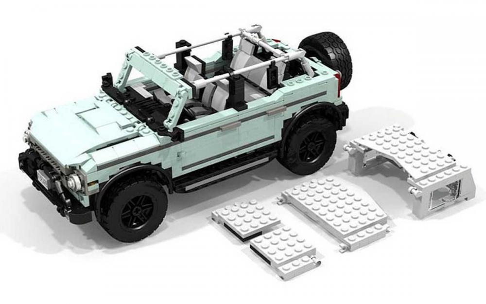 Точную копию внедорожника Ford Bronco собрали из Lego
