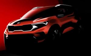 Kia раскрыла дизайн нового кроссовера до премьеры