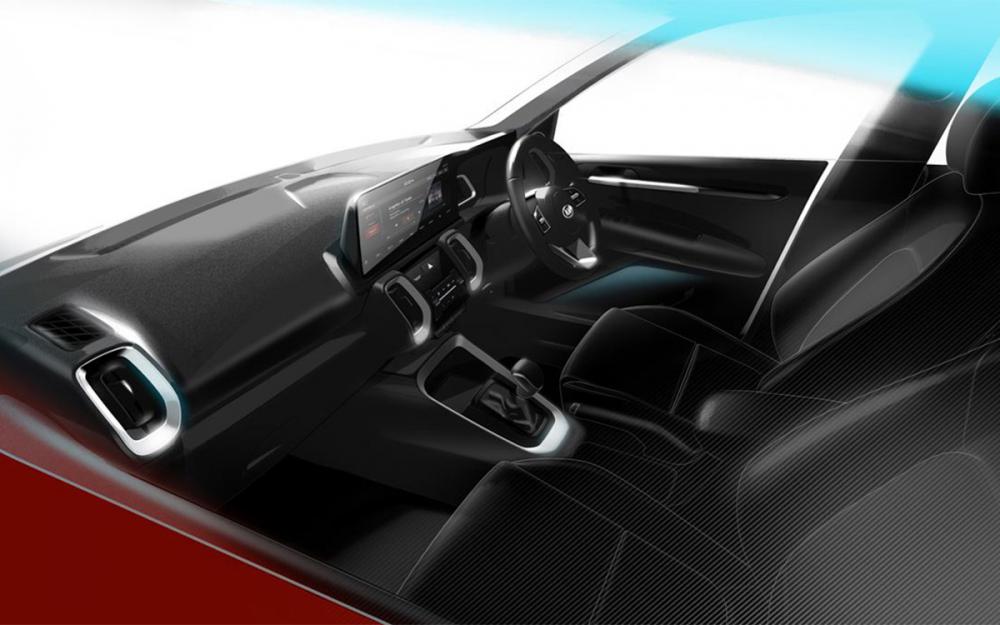 Kia рассекретила интерьер нового компактного кроссовера