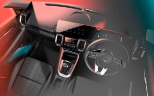 Kia рассекретила интерьер нового компактного кроссовера