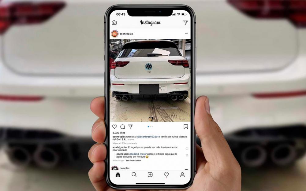 Новый Volkswagen Golf R засняли без камуфляжа