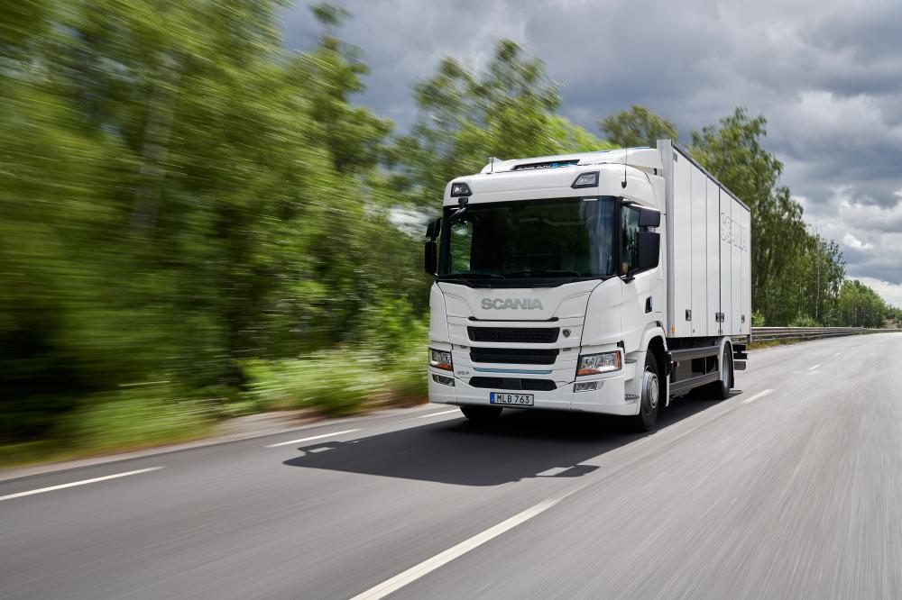 Электрический грузовой автомобиль Scania
