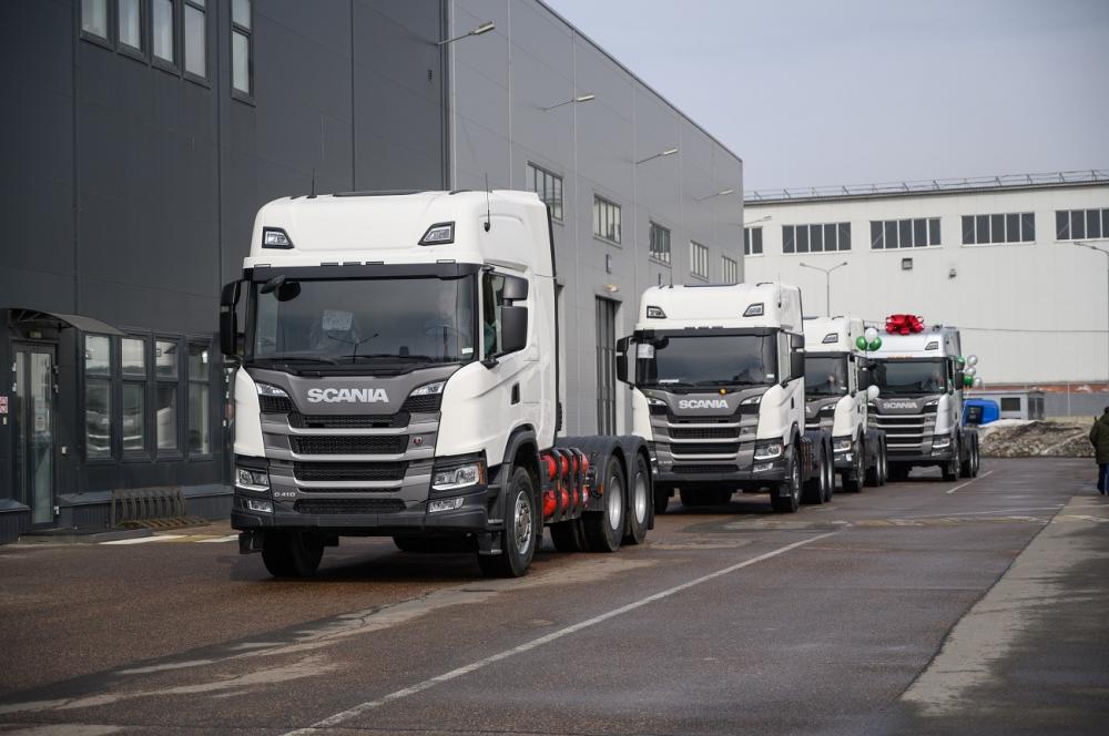 В Россию прибыл 1000-й газовый автомобиль Scania
